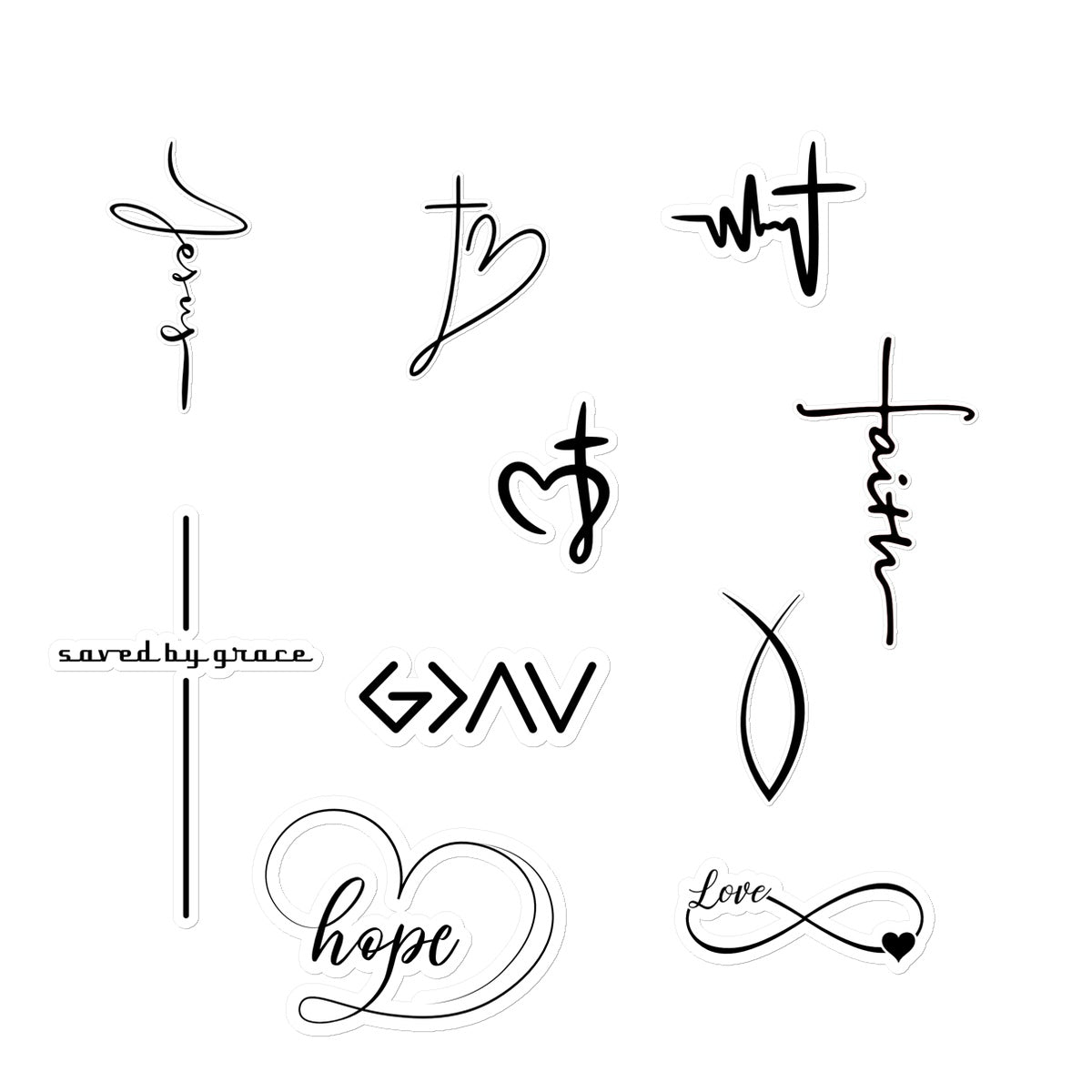 faith hope love tattoos designs
