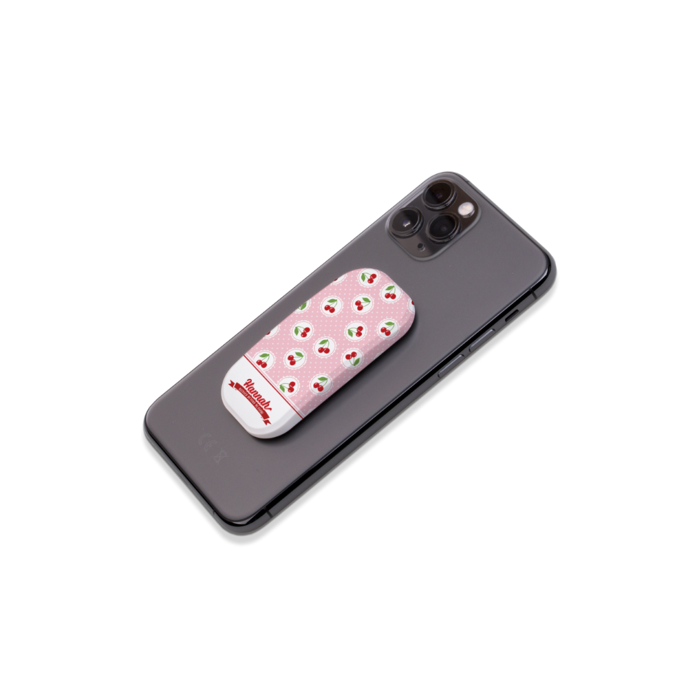 Pink Cherry Shake Clickit Phone Grip and Stand