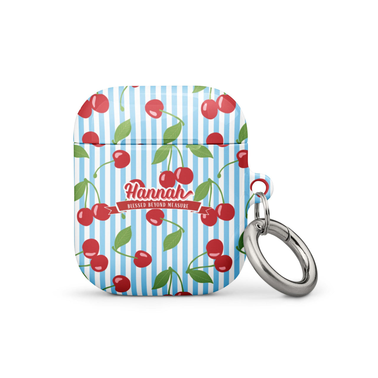 Classic Cherry Stripes - AirPod Case